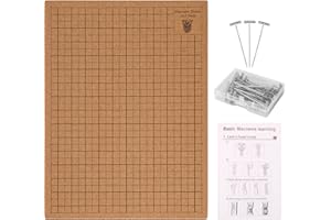 OROMYO Tabla de macramé con alfileres de 30,5 x 40,6 cm, de doble cara, grande, con rejillas, métrico e imperial, tabla de macramé para diferentes proyectos de cuerda