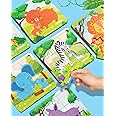 FIRSTCRY INTELLISKILLS Premium Jungle Jigsaw Puzzle For Kids, Wooden Animal Jigsaw Puzzle For Girl & Boy, Learning & Education Toy For 3+ Years, Brain Booster Game, Motor Skills,Birthday Gift (54 Pcs)