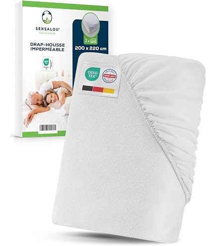 Protège Matelas Imperméable INSFITY 200x220 cm - Couleur Purple - Respirant et Confortable - Maison Protège Matelas Imperméable INSFITY 200x220 cm - Couleur Purple - Respirant et Confortable - Maison