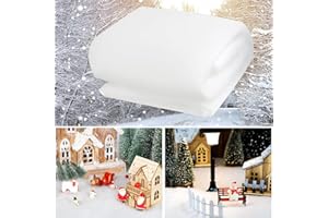 Diketone Nieve Artificial，80 * 240cm Nieve Artificial Decoración,Esponjosa, Suave y Blanca Decoracion Navidad,Copos de Nieve Decoracion Arbol，Decoración Nieve Artificial Salón (Sin Luces)