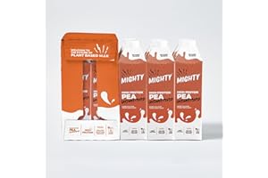 Mighty Pea Milk Unsweetened, High Protein Plant Based M.lk, (6x1L Cartons), Sugar Free, Free from Dairy, Nuts & Lactose, UHT Pea Drink