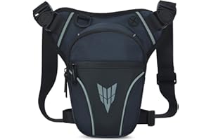 YINGLANG Marsupio da Gamba per Moto Impermeabile Marsupio Sportivo Cosciale Tattico Borsa da Gamba Uomo Donna per Viaggio Campeggio Trekking Outdoor Escursionismo Ciclismo