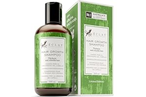 ECLAT SKINCARE Hair Growth Shampoo for Men & Women - Caffeine Shampoo with Castor Oil & Argan Oil - Fast Grow Hair Thickening Formula for Hair Loss/Thinning - Sulfate-Free, Safe on Curly/Damaged Hair, Hair Shampoo
