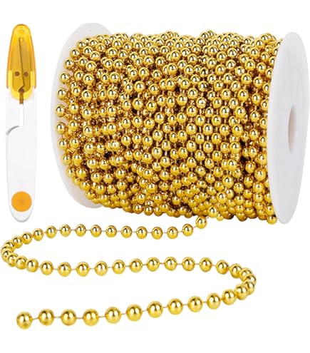 Jishi Guirlande De Perles De Cristal De 30,2 M Pour Décorations De Sapin De Noël