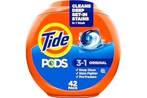 Tide 3-in-1 PODS detersivo per bucato, originale, 42 pezzi