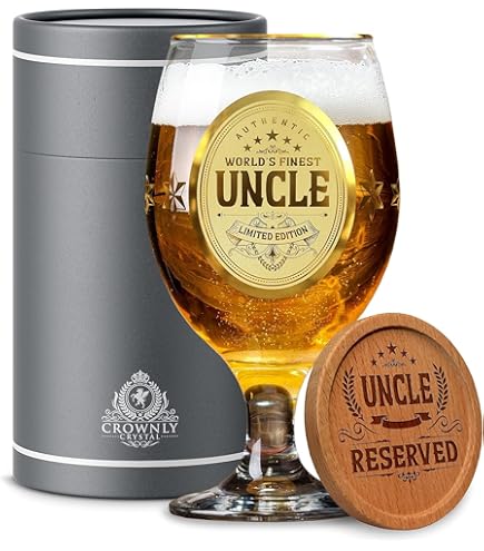 Boccale Birra Set Birra Bicchieri Birra Vetro - Regalo Per Papà "Il Migliore Boccale Di Birra Personalizzato Regalo Papa