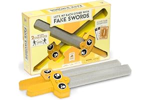Let's Hit Each Other with Fake Swords: By Exploding Kittens, Family Game | Duel with foam swords, complete card challenges, and battle through fast 15-minute rounds indoors or outside.