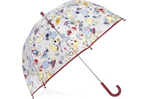 Isotoner Parapluie cloche transparent, ouverture facile et sécurisante,