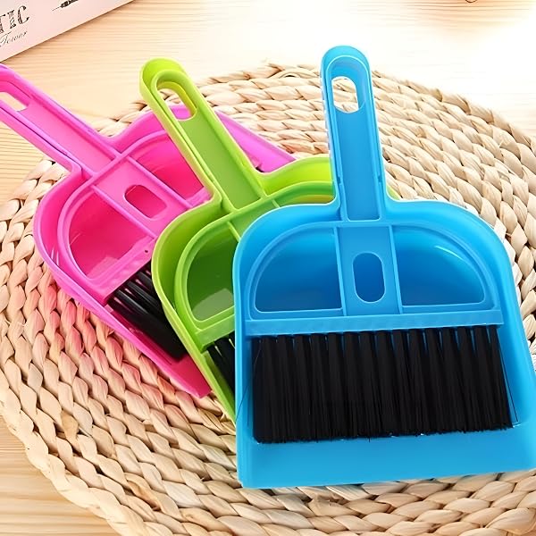 ZALA Multipurpose Plastic Mini Supdi Dustpan and Brush Broom