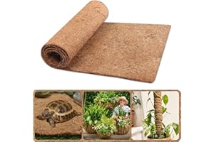 Riare Natural Coco Liner Roll Thicken Coconut Liners for Planter for Flower Basket Liner, Coconut Fiber Pad for Planters Baskets Animal Pet Pad DIY Moss Pole Garden Decoration (30 X 100cm)