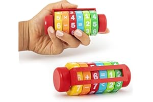 Trendhaus- ABC Spass Zahlenmeister 951311 Rouleau Bois pour Apprendre à calculer Les Mathes pour Enfants, Cadeau de rentrée Scolaire et Sac d'école, coloré