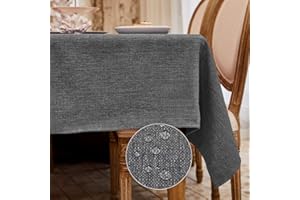 WAITER TREE Tovaglia Impermeabile Tovaglia Rettangolare in Effetto Lino per Cucina Ristorante