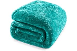 Whale Flotilla Manta Mullida de Sofá, Cálida Manta de Forro Polar para Cama, Muy Suave y Acogedora, 150 x 200 cm, Verde