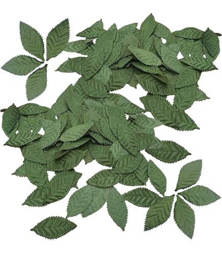 Feuilles Ghillie 3D Vert Citron - Lot De 50 - Pour Costume Camouflage Airsoft, Chasse