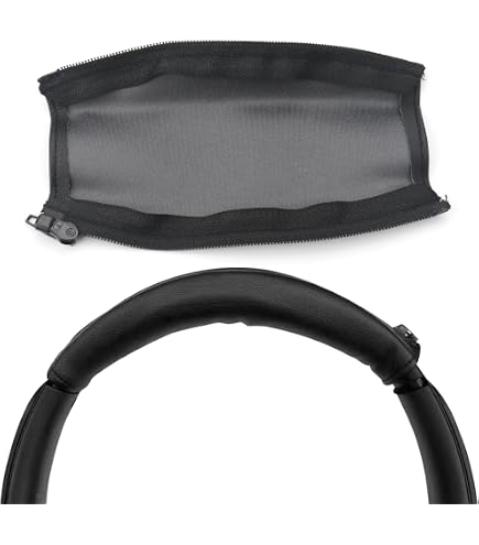 Cuscinetti auricolari di ricambio in rete traspirante adatti per Anker Soundcore Life Q30 / Q35 BT cuffie cuscinetti per auricolari in schiuma morbida