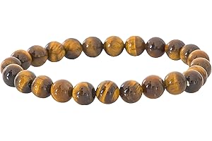 Garaulion Bracelet Pierre Naturelle 8mm – Ressentez Force, Protection ou Sérénité au Quotidien | Bijou Élégant pour Homme et Femme