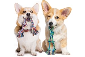 SHARLOVY Confezione da 2 giocattoli per dentizione per cuccioli, giocattoli per cani di piccola taglia per masticatori aggressivi, giocattoli da masticare per cuccioli di taglia piccola