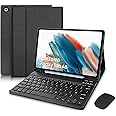 Keyboard Case for Samsung Galaxy Tab A8 10.5 Inch 2022 & Built-in S Pen Holder - Slim Smart Cover with Detachable Bluetooth Keyboard and Mouse for Samsung Tablet A8 (SM-X200/ X205 /X207/Black)