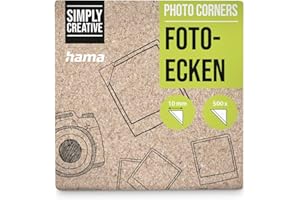 HAMA Angolini Autoadesivi per foto, 1000 pezzi ( 2 Confezioni da 500 Pezzi )