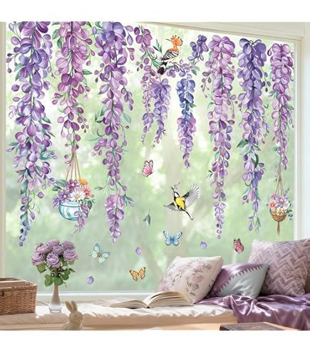 Sticker Kleurrijke lente bloemen vector illustratie