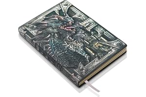 HOMWANNA DND Dungeons and Dragons Journal Notebook - 3D Embossed Leather Journal Dragon Journal with Lined Paper Cool DND Notebook Accessories DND Gifts for Women & Men & Nerdy (A5,Multicolor)
