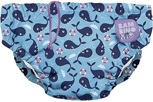 Bambino Mio Återanvändbar Badblöja (1–2 år) Blåvalen – Populär och Bäst Säljande Simblöja för Barn