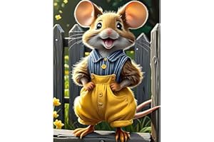 MAXBYE DIY Souris Peinture Diamant Adulte, 5D Diamond Painting Enfant Diamant Kits de Broderie au Point de Croix Diamant Strass Point de Croix Painting pour Murale Décoration 30x40cm