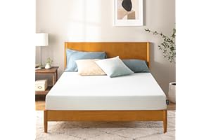 Zinus Colchón 135 x 190 cm con Soporte Ergonómico - Altura 15 cm - Colchón Hipoalergénico - Firmeza Media - Certificado Oeko-Tex