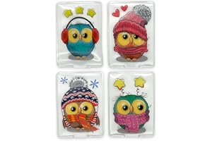 MIK FUNSHOPPING Handwärmer Taschenwärmer Sets wiederverwendbar, Wärmepad für kalte Tage und für unterwegs, Wärmeknickkissen mit tollen Motiven