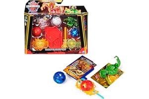 BAKUGAN 3.0 - BATTLE PACK - 3 Billes Bakugan, 2 Billes Special Attack, 2 Anneaux De Combat, 1 Carte Lanceur Et 12 Cartes - Collection Bakugan Jouet - Jouet Enfant 6 Ans Et + Modèle Aléatoire