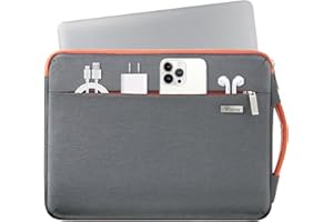 Voova Custodia PC Portatile Custodia Computer Laptop 14 14,5 Pollici (33×23,5×2,5CM) Custodia Macbook, Porta PC per Macbook Pro 14 Chromebook 14 HP 14 Inspiron 14 Zenbook 14, Grigio Scuro