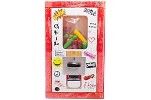 ‎MIESEPETER Retro Kaugummiautomaten-Schachtel - Süßigkeiten Box mit nostalgie Süßigkeiten von früher | Retro Süßigkeiten aus der Kindheit | Retro Geschenk - Weihnachten, Geburtstag (Classic 200g, Kaubonbons)