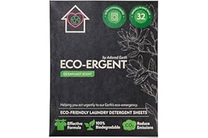 Adored Earth Laundry Detergent Sheets | 32 Eco Friendly Laundry Sheets in Recyclable A5 Envelope I Replaces Washing Powder, Washing Pods, Travel Wash and Travel Washing Detergent. (Ocean Mist)
