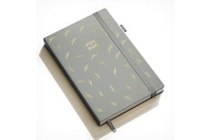 DeDe Bee Agenda 2025 2026 Semainier Scolaire Planner A5, 1 Semaine 2 Pages, 18 Mois Juillet 2025 à Décembre 2026, Gris