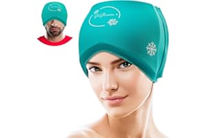 Masque migraine Confort Sommeil - Réutilisable Relaxant masque Yeux Froid, masque froid Visage, casque migraine chaud froid, bonnet anti migraine, masque migraine, bonnet migraine froid, migraine mask