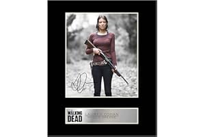 ICONIC PICS Lauren Cohan, Maggie Greene, signiertes Foto, mit Passepartout, "The Walking Dead", signiertes Geschenk, Fotodruck