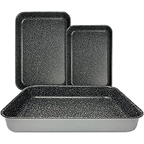 HaWare - Teglia Da Forno, In Acciaio Inox, 40 X 30 X 2,5 C