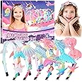 Pourbibi DIY Mermaid Headbands Making Kit for Girls Age 3+ - Girly headband Craft Kit for Kids Toys, Fun Hairbands & Hair Accessories - Birthday Gifts & Presents for Girls Age 3 4 5 6 7 8 Years Old