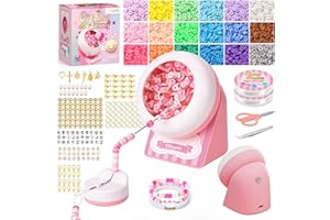 Tilhumt Bead Spinner for Bracelet Making Kit, Cordless Bead Spinner with 4005 Pcs Beads, Rechargeabel Clay Beads Spinners for Jewelry Making, Bracelet Maker for Friendship Bracelets, Gift