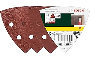AccessoriesBosch 2607019500 25 Delta sandpapper blandade, 60-240 korn