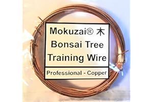 MOKUZAI Bonsai Tree Styling & Training Wire Professional Annealed Bare Copper 1mm 400cm