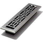 Decor Grates AJH212-NKL 5 cm x 30,5 cm Oriental Zemin Kayıt, Fır&ccedil;alanmış Nikel