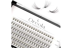 Oreola Pestañas postizas Sensación natural individual 0.07C Curl 8-14mm 120PCS 20D Lashes Cluster para extensiones de pestañas DIY en casa, ultraligero Individual Cluster Eyelashes Tufts Reutilizable