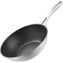 Castey Padella Trimetal Induction 24 Cm Con Manico In Silicone Soft-Touch – Acciaio Inox Baltic – Adatta A Induzione, Lavabile In Lavastoviglie - 5