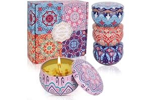 XTDMJ Scented Candles Gifts for Women, Pack of 4 Natural Soy Wax Aromatherapy Candles Set, Scented Candle for Stress Relief, Body Relaxation, Christmas, Birthday, Bathroom, Yoga