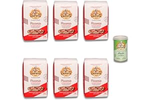 ‎DELICRET THE DELICATE SECRETS OF THE WORLD Caputo - DELICRET - 6x 1kg Mehl Pizzeria [Pizzamehl Typ 00] + 1x 100g Lievito Trockenhefe