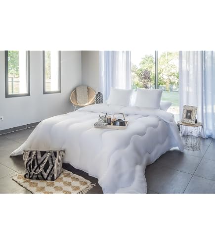Couette Chaude 220x240 Cm Anti-acariens - 350g, 100% Polyester, Blanche, Neuve Avec étiquettes