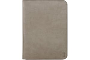 RHODIA 168117C - Conférencier Porte-Documents Taupe - pour Bloc-Notes et Cahiers A4 ou A4+ - Dimensions Fermé 25,5x34 cm - Pochette pour Tablette - Simili Cuir Premium