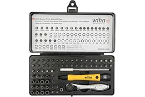 Wiha 75965 Lot de 65 clés à cliquet et micro-embouts ESD Safe Master Technician