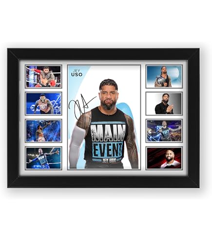 WWE Poster Jey Uso - A3 (29,7x42cm), Offizielles Wrestling Wandkunst Poster, Gedruckt In UK